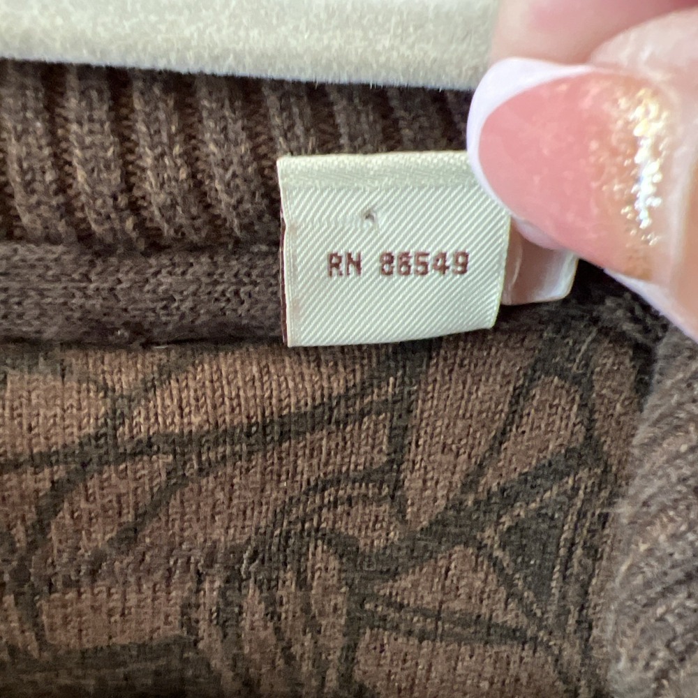 Tommy Bahama 1/4 Zip Pullover Sweater Men's XL Long Sleeve Olive Green Mock EUC - Picture 9 of 11